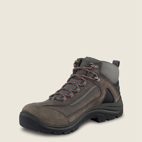 Red Wing Hiking Boots Trades - 5-inch Waterproof Safety Toe - Dark Grey - Womens EXR308217